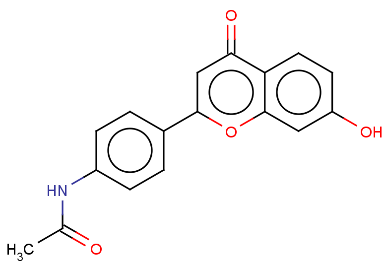 N-[4-(7-hydroxy-4-oxo-4H-chromen-2-yl)phenyl]acetamide
