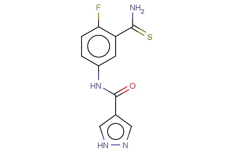 N-(3-carbamothioyl-4-fluorophenyl)-1H-pyrazole-4-carboxamide