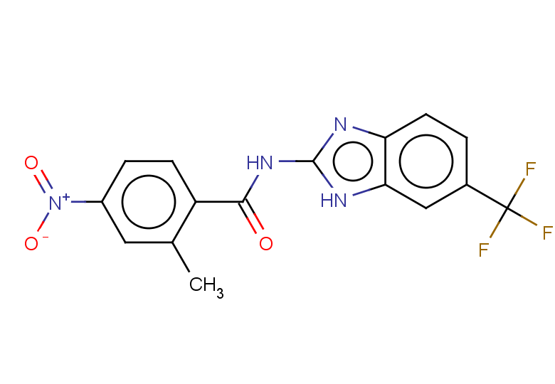 2-methyl-4-nitro-N-[6-(trifluoromethyl)-1H-1,3-benzodiazol-2-yl]benzamide