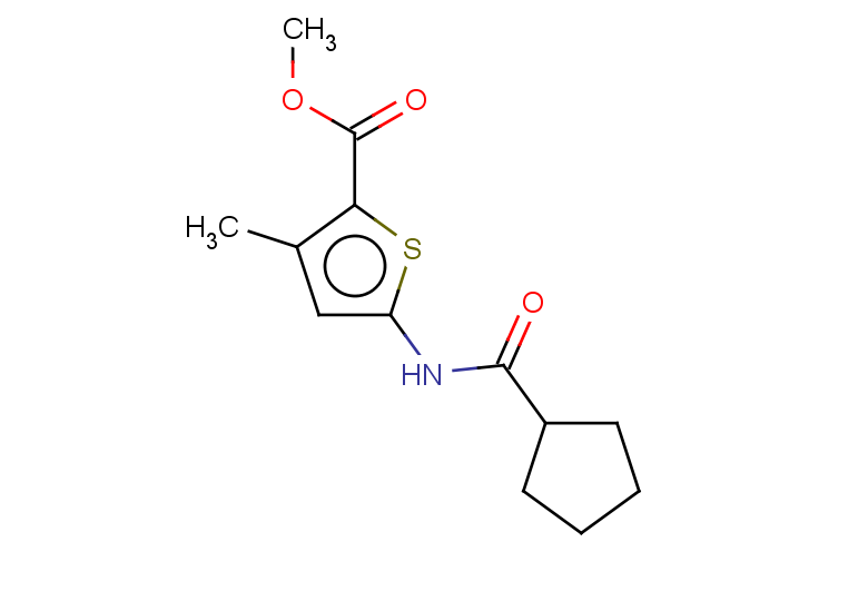 methyl 5-cyclopentaneamido-3-methylthiophene-2-carboxylate