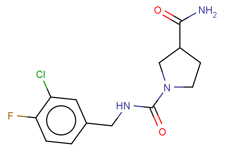 N1-[(3-chloro-4-fluorophenyl)methyl]pyrrolidine-1,3-dicarboxamide