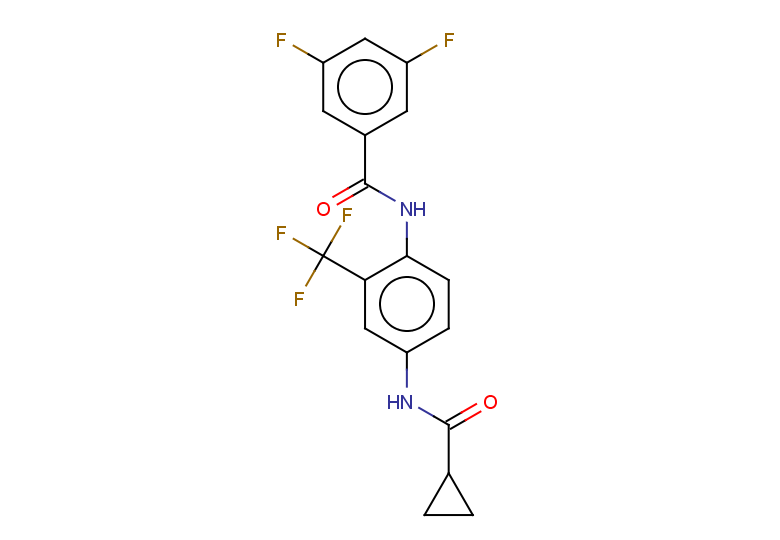 N-[4-cyclopropaneamido-2-(trifluoromethyl)phenyl]-3,5-difluorobenzamide