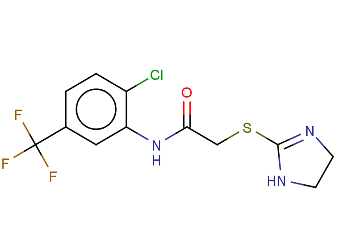 N-[2-chloro-5-(trifluoromethyl)phenyl]-2-(4,5-dihydro-1H-imidazol-2-ylsulfanyl)acetamide
