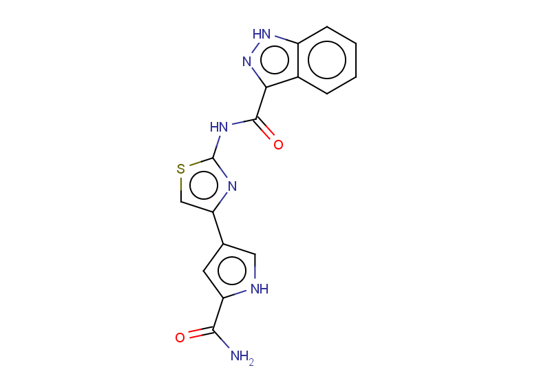 N-[4-(5-carbamoyl-1H-pyrrol-3-yl)-1,3-thiazol-2-yl]-1H-indazole-3-carboxamide