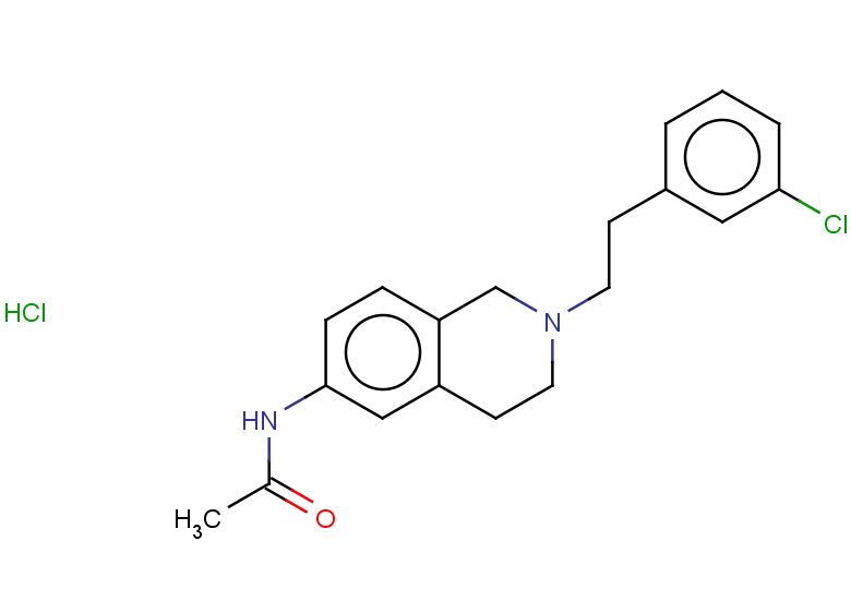 N-{2-[2-(3-chlorophenyl)ethyl]-1,2,3,4-tetrahydroisoquinolin-6-yl}acetamide hydrochloride