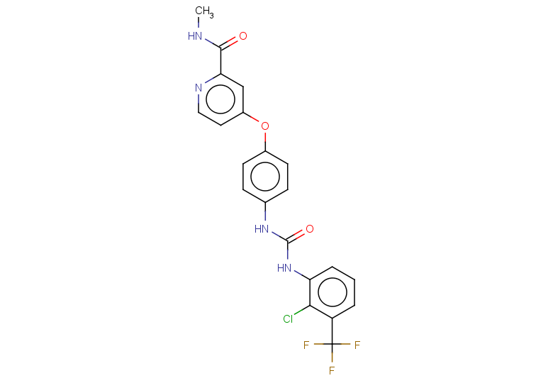 4-[4-({[2-chloro-3-(trifluoromethyl)phenyl]carbamoyl}amino)phenoxy]-N-methylpyridine-2-carboxamide