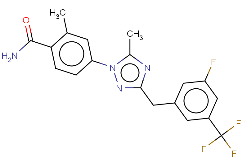 4-(3-{[3-fluoro-5-(trifluoromethyl)phenyl]methyl}-5-methyl-1H-1,2,4-triazol-1-yl)-2-methylbenzamide
