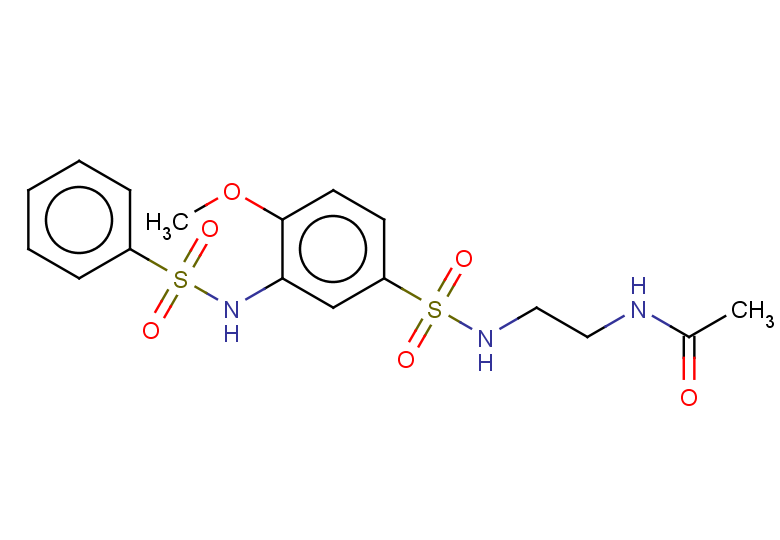 N-[2-(3-benzenesulfonamido-4-methoxybenzenesulfonamido)ethyl]acetamide