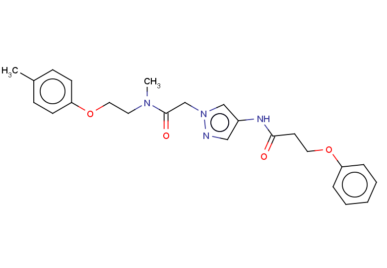 N-[1-({methyl[2-(4-methylphenoxy)ethyl]carbamoyl}methyl)-1H-pyrazol-4-yl]-3-phenoxypropanamide