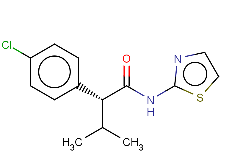 (2R)-2-(4-chlorophenyl)-3-methyl-N-(1,3-thiazol-2-yl)butanamide