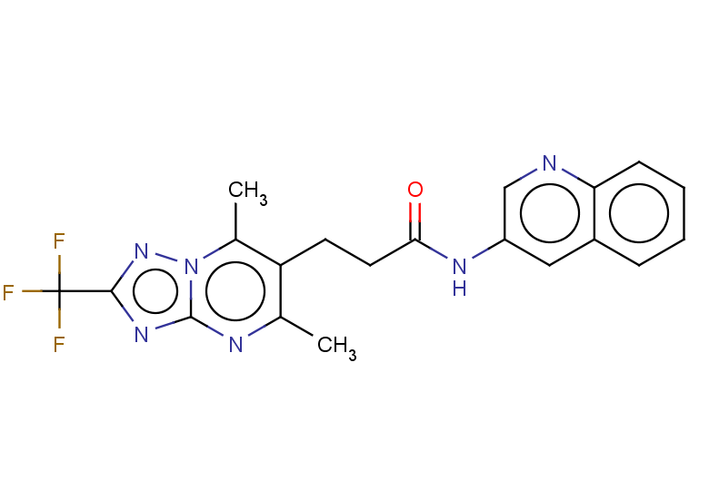 3-[5,7-dimethyl-2-(trifluoromethyl)-[1,2,4]triazolo[1,5-a]pyrimidin-6-yl]-N-(quinolin-3-yl)propanamide