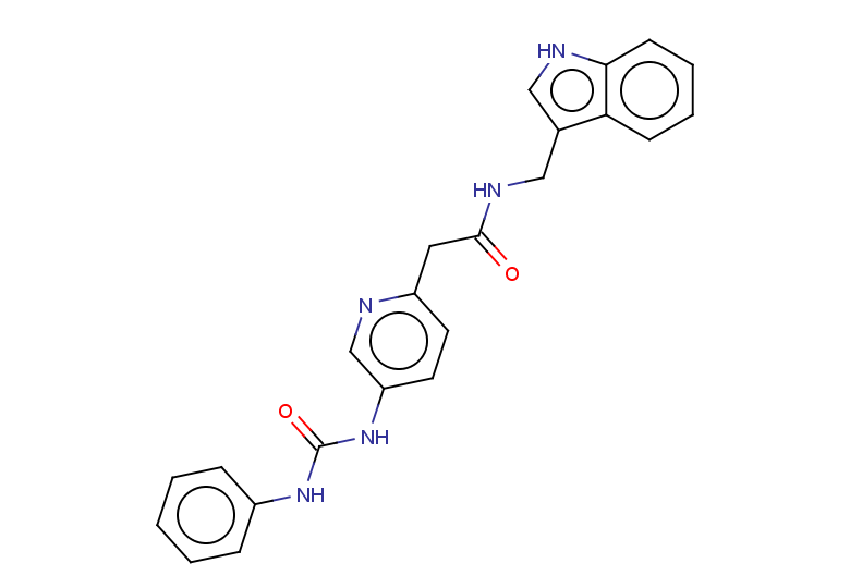 N-[(1H-indol-3-yl)methyl]-2-{5-[(phenylcarbamoyl)amino]pyridin-2-yl}acetamide