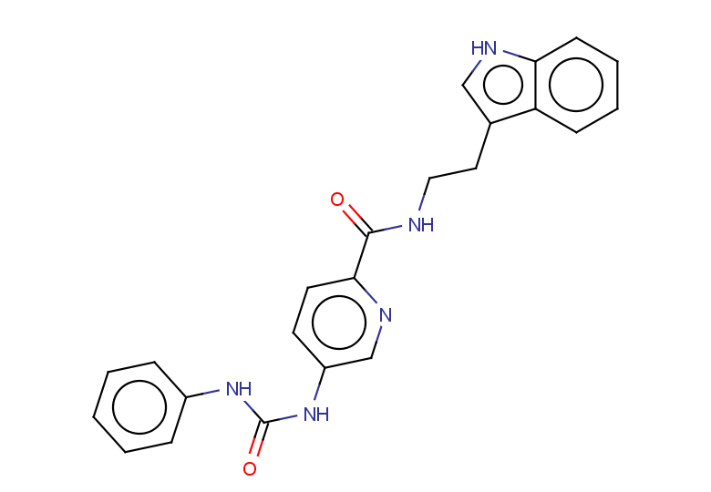 N-[2-(1H-indol-3-yl)ethyl]-5-[(phenylcarbamoyl)amino]pyridine-2-carboxamide