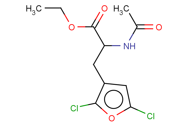 ethyl 3-(2,5-dichlorofuran-3-yl)-2-acetamidopropanoate