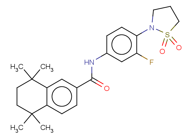 N-[4-(1,1-dioxo-1lambda6,2-thiazolidin-2-yl)-3-fluorophenyl]-5,5,8,8-tetramethyl-5,6,7,8-tetrahydronaphthalene-2-carboxamide