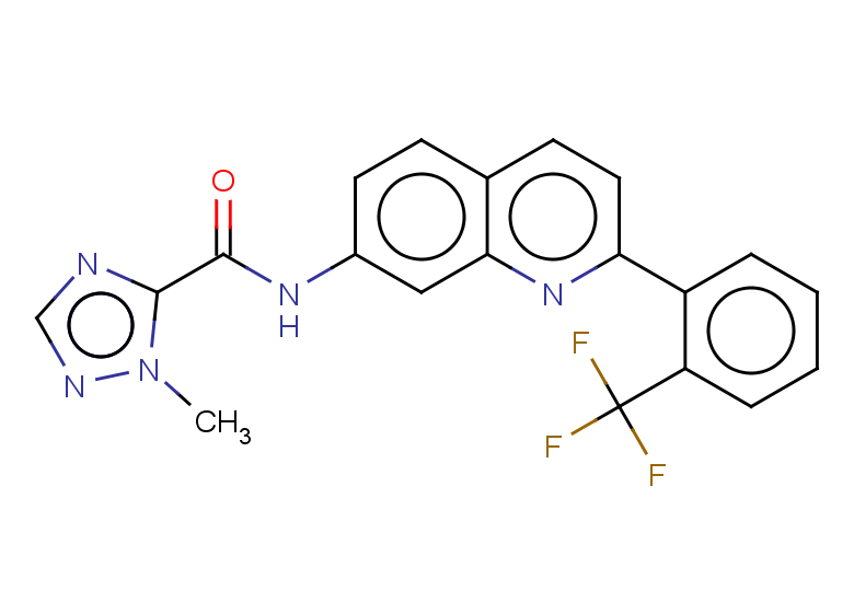 1-methyl-N-{2-[2-(trifluoromethyl)phenyl]quinolin-7-yl}-1H-1,2,4-triazole-5-carboxamide
