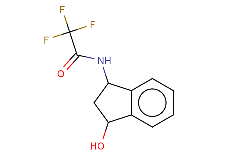 2,2,2-trifluoro-N-(3-hydroxy-2,3-dihydro-1H-inden-1-yl)acetamide