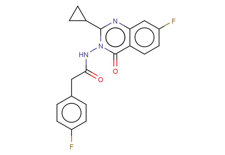 N-(2-cyclopropyl-7-fluoro-4-oxo-3,4-dihydroquinazolin-3-yl)-2-(4-fluorophenyl)acetamide