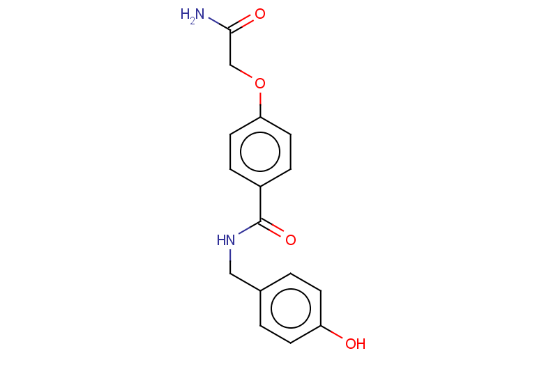 4-(carbamoylmethoxy)-N-[(4-hydroxyphenyl)methyl]benzamide