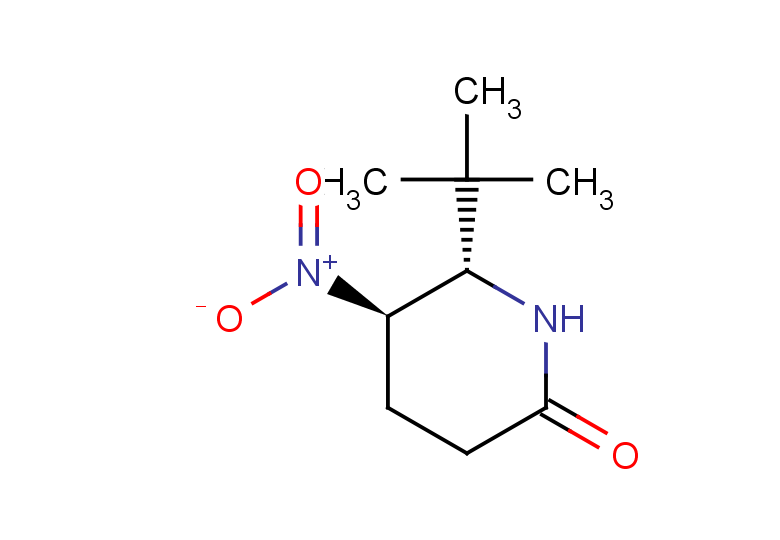 rac-(5R,6S)-6-tert-butyl-5-nitropiperidin-2-one, trans