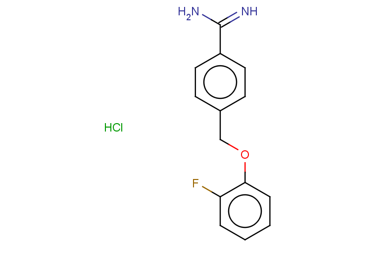 4-(2-fluorophenoxymethyl)benzene-1-carboximidamide hydrochloride