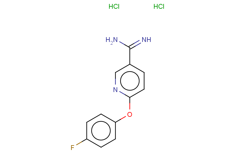 6-(4-fluorophenoxy)pyridine-3-carboximidamide dihydrochloride