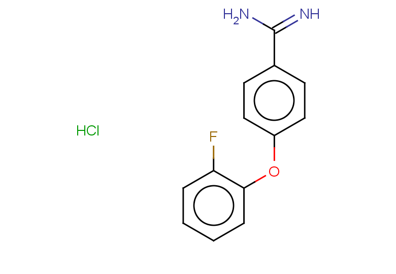 4-(2-fluorophenoxy)benzene-1-carboximidamide hydrochloride