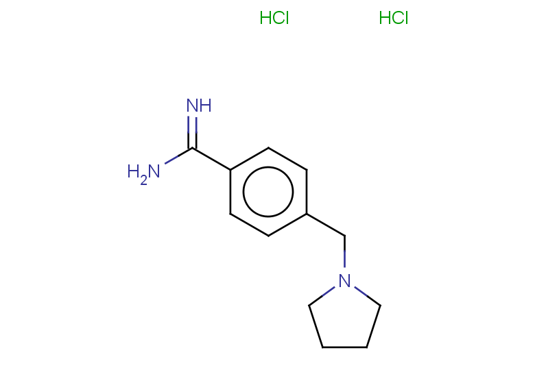 4-(pyrrolidin-1-ylmethyl)benzene-1-carboximidamide dihydrochloride