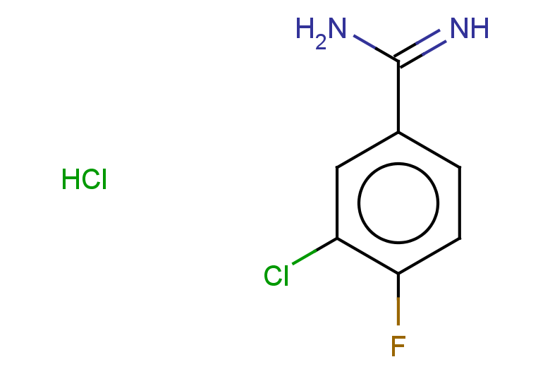 3-chloro-4-fluorobenzene-1-carboximidamide hydrochloride