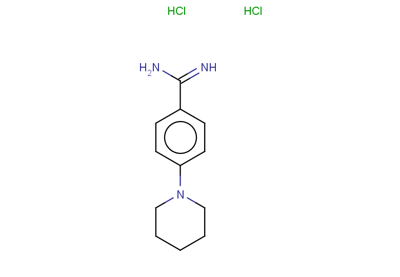 4-(piperidin-1-yl)benzene-1-carboximidamide dihydrochloride