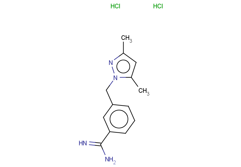 3-[(3,5-dimethyl-1H-pyrazol-1-yl)methyl]benzene-1-carboximidamide dihydrochloride