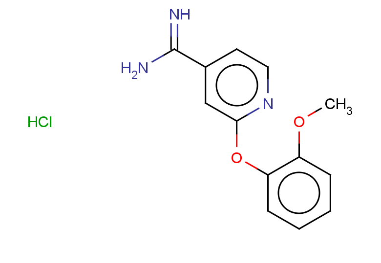 2-(2-methoxyphenoxy)pyridine-4-carboximidamide hydrochloride