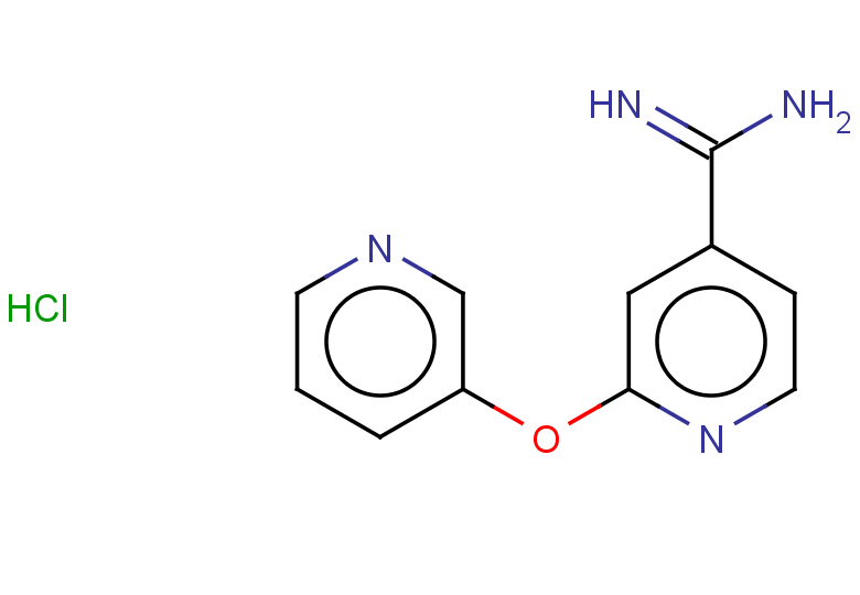 2-(pyridin-3-yloxy)pyridine-4-carboximidamide hydrochloride