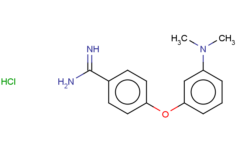 4-[3-(dimethylamino)phenoxy]benzene-1-carboximidamide hydrochloride