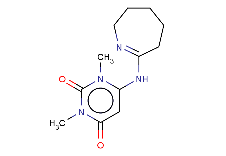 1,3-dimethyl-6-[(3,4,5,6-tetrahydro-2H-azepin-7-yl)amino]-1,2,3,4-tetrahydropyrimidine-2,4-dione
