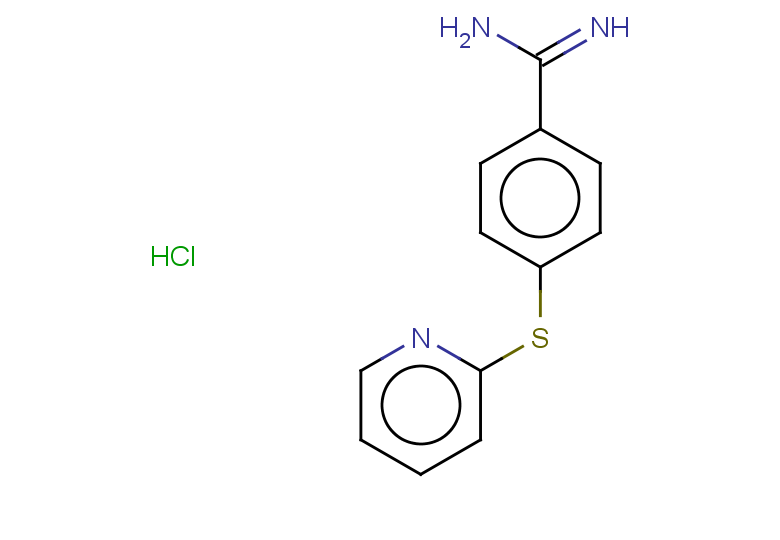4-(pyridin-2-ylsulfanyl)benzene-1-carboximidamide hydrochloride