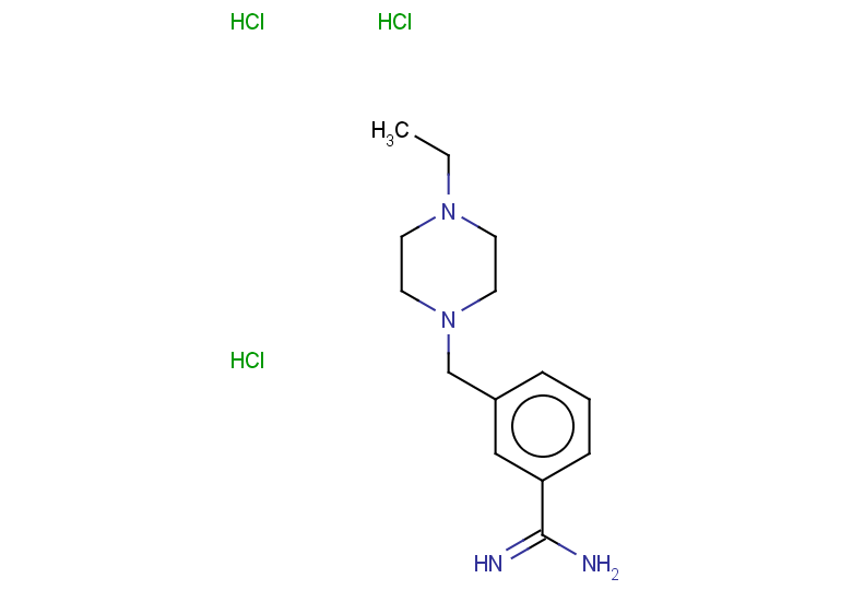 3-[(4-ethylpiperazin-1-yl)methyl]benzene-1-carboximidamide trihydrochloride