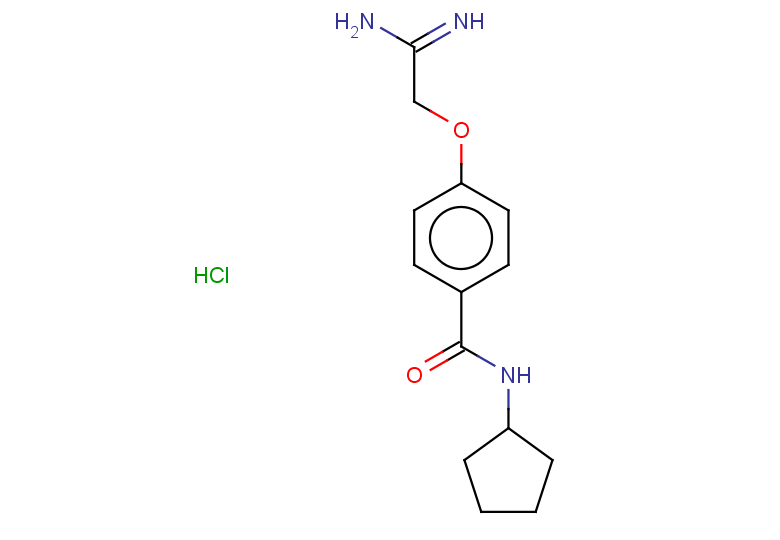 4-(carbamimidoylmethoxy)-N-cyclopentylbenzamide hydrochloride