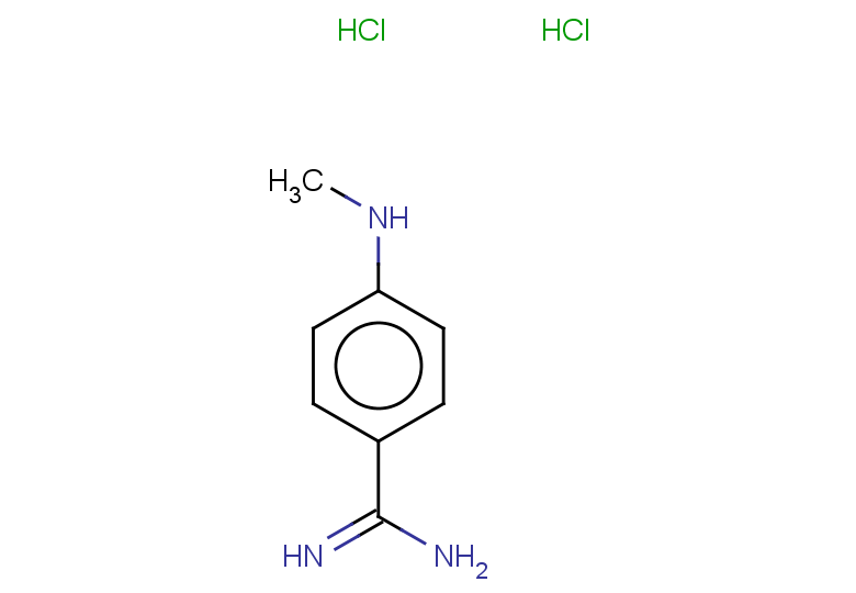 4-(methylamino)benzene-1-carboximidamide dihydrochloride