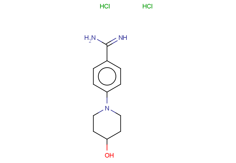4-(4-hydroxypiperidin-1-yl)benzene-1-carboximidamide dihydrochloride