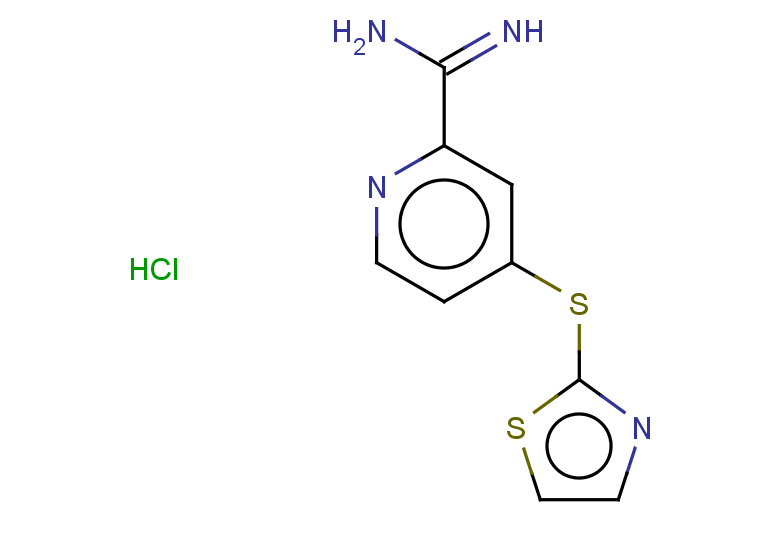 4-(1,3-thiazol-2-ylsulfanyl)pyridine-2-carboximidamide hydrochloride