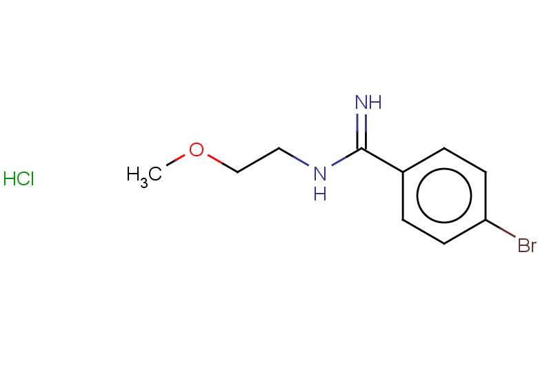 4-bromo-N-(2-methoxyethyl)benzene-1-carboximidamide hydrochloride