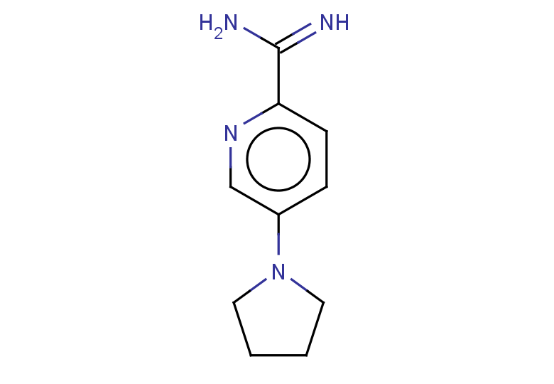 5-(pyrrolidin-1-yl)pyridine-2-carboximidamide
