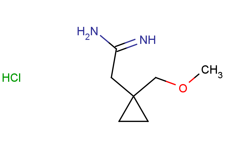 2-[1-(methoxymethyl)cyclopropyl]ethanimidamide hydrochloride