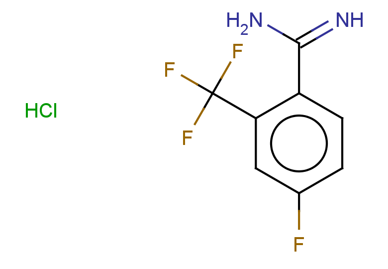 4-fluoro-2-(trifluoromethyl)benzene-1-carboximidamide hydrochloride