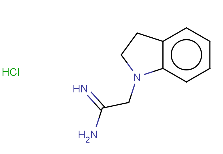 2-(2,3-dihydro-1H-indol-1-yl)ethanimidamide hydrochloride