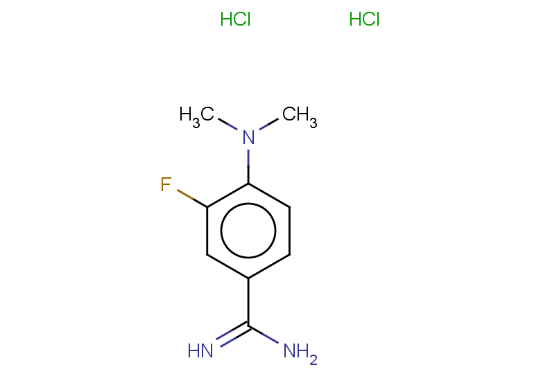 4-(dimethylamino)-3-fluorobenzene-1-carboximidamide dihydrochloride