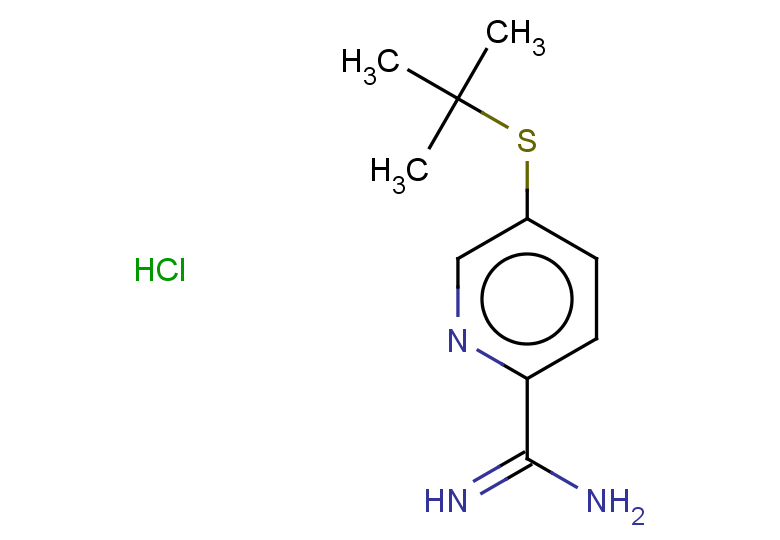 5-(tert-butylsulfanyl)pyridine-2-carboximidamide hydrochloride