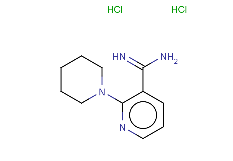 2-(piperidin-1-yl)pyridine-3-carboximidamide dihydrochloride