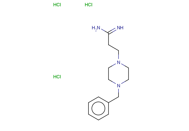 3-(4-benzylpiperazin-1-yl)propanimidamide trihydrochloride